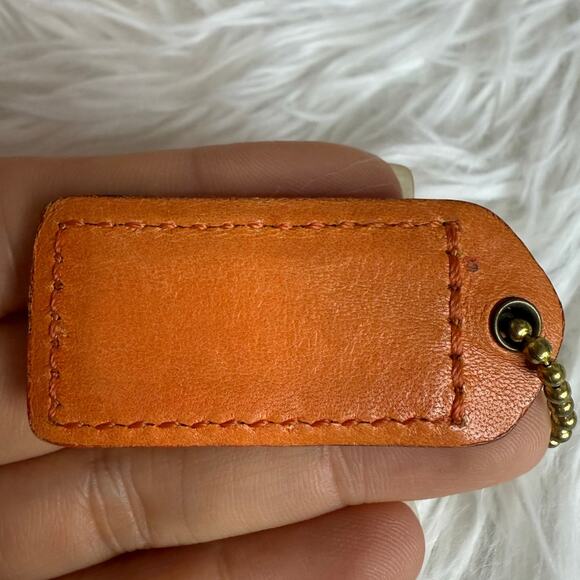 2" y2k COACH Vintage Fob Bag Charm Hang tag Hangtag - Picture 2 of 2